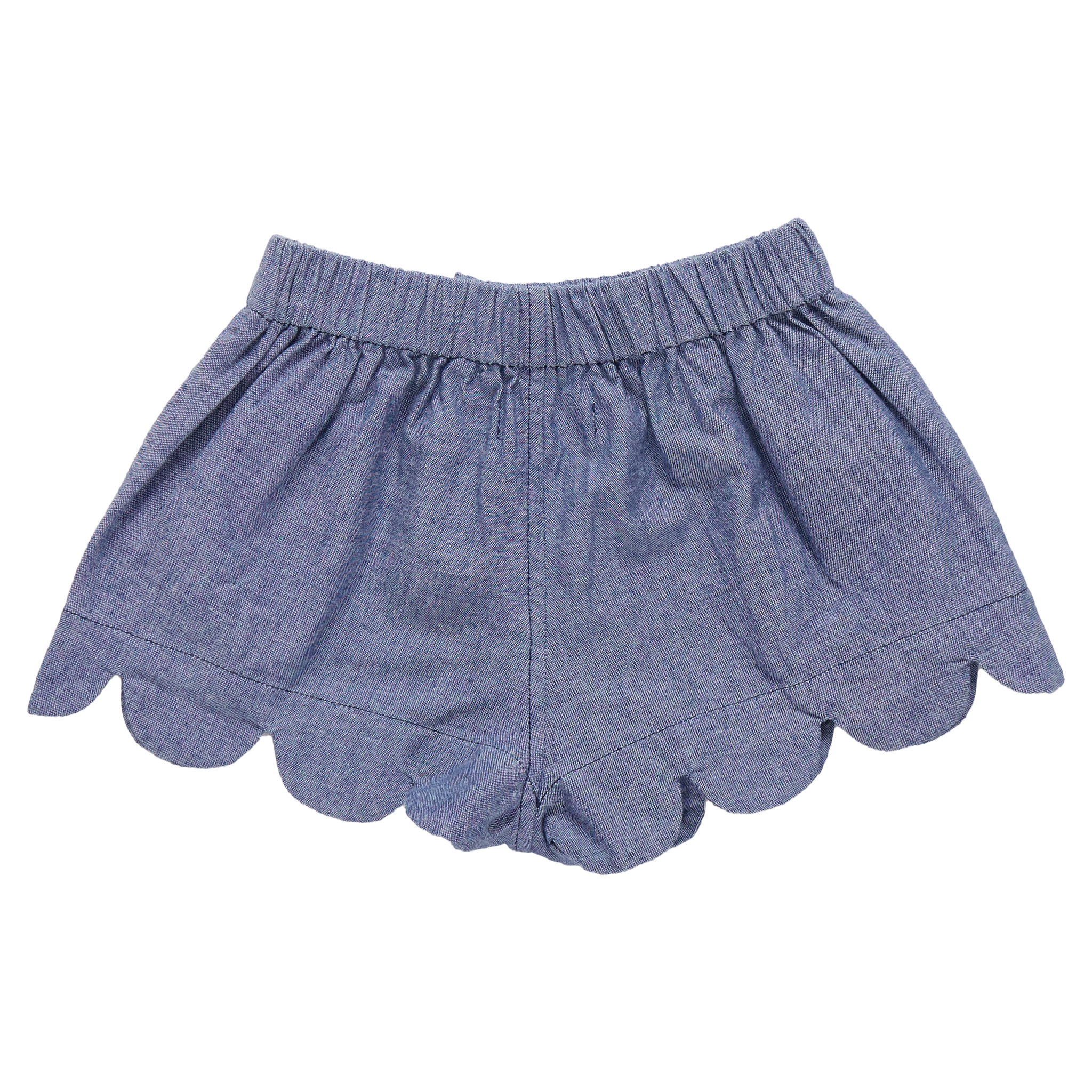Scallop Short - Chambray