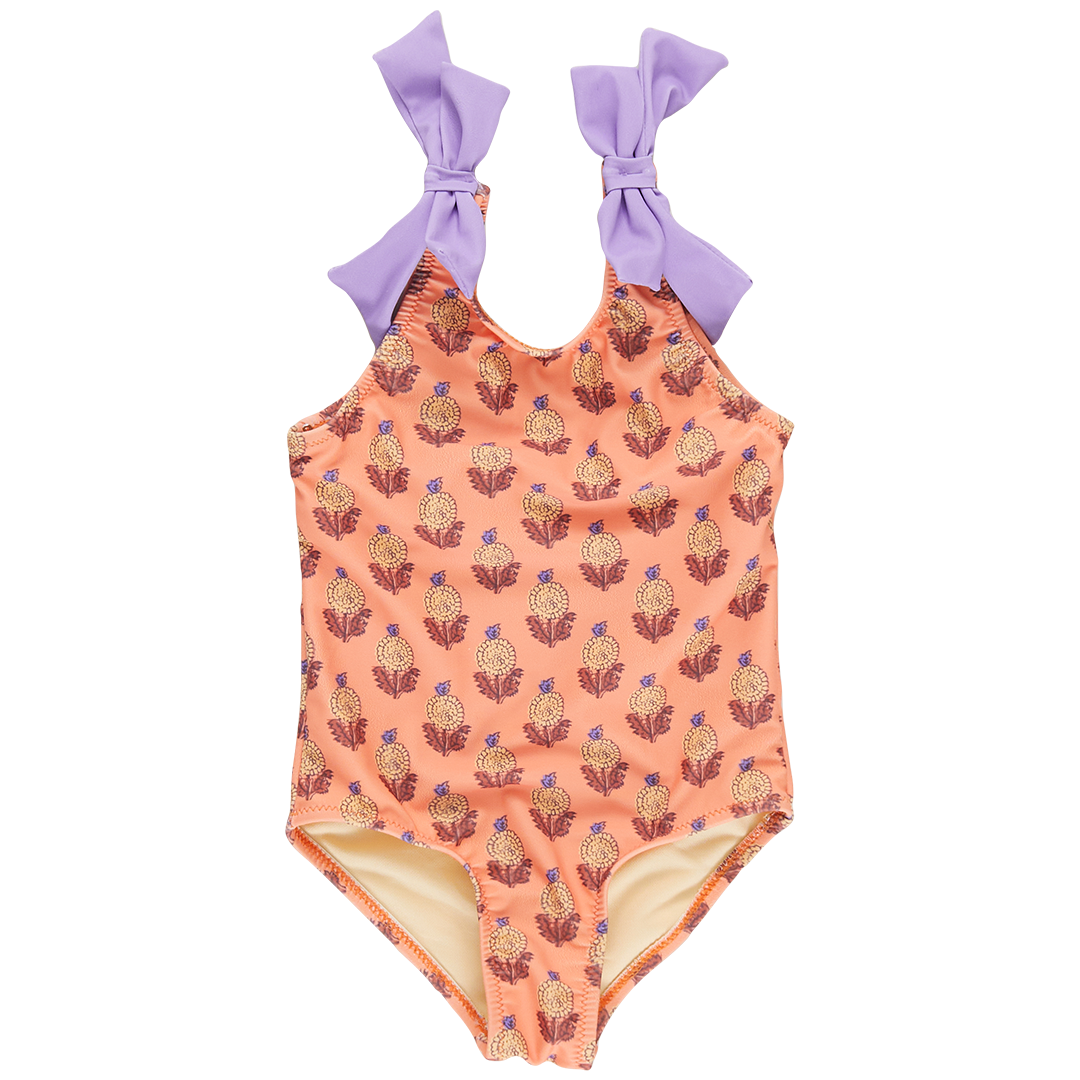 Shelly Swimsuit - Orange Dahlia