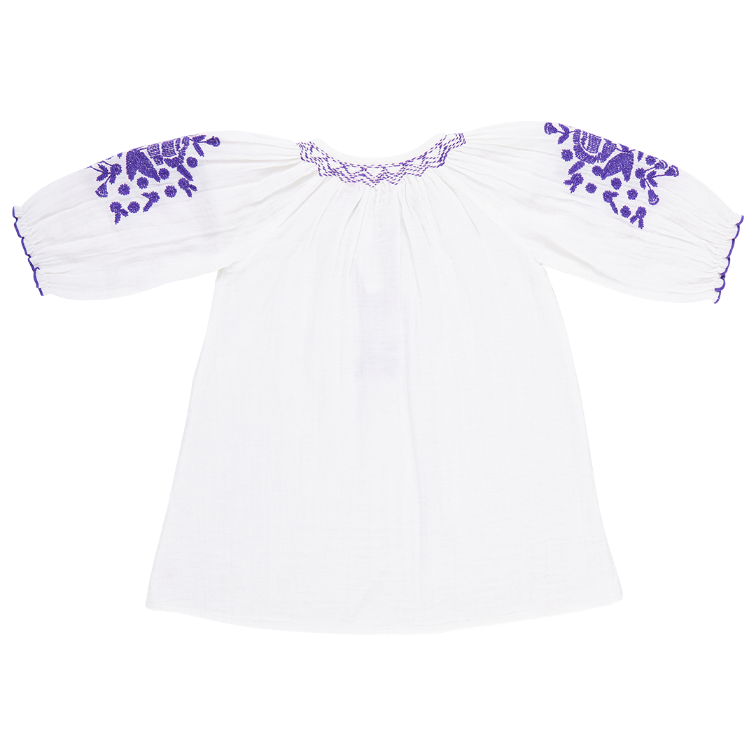Ava Dress - Gardenia White Embroidery