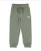 Sage green terrycloth jogger with an adjustable waistband