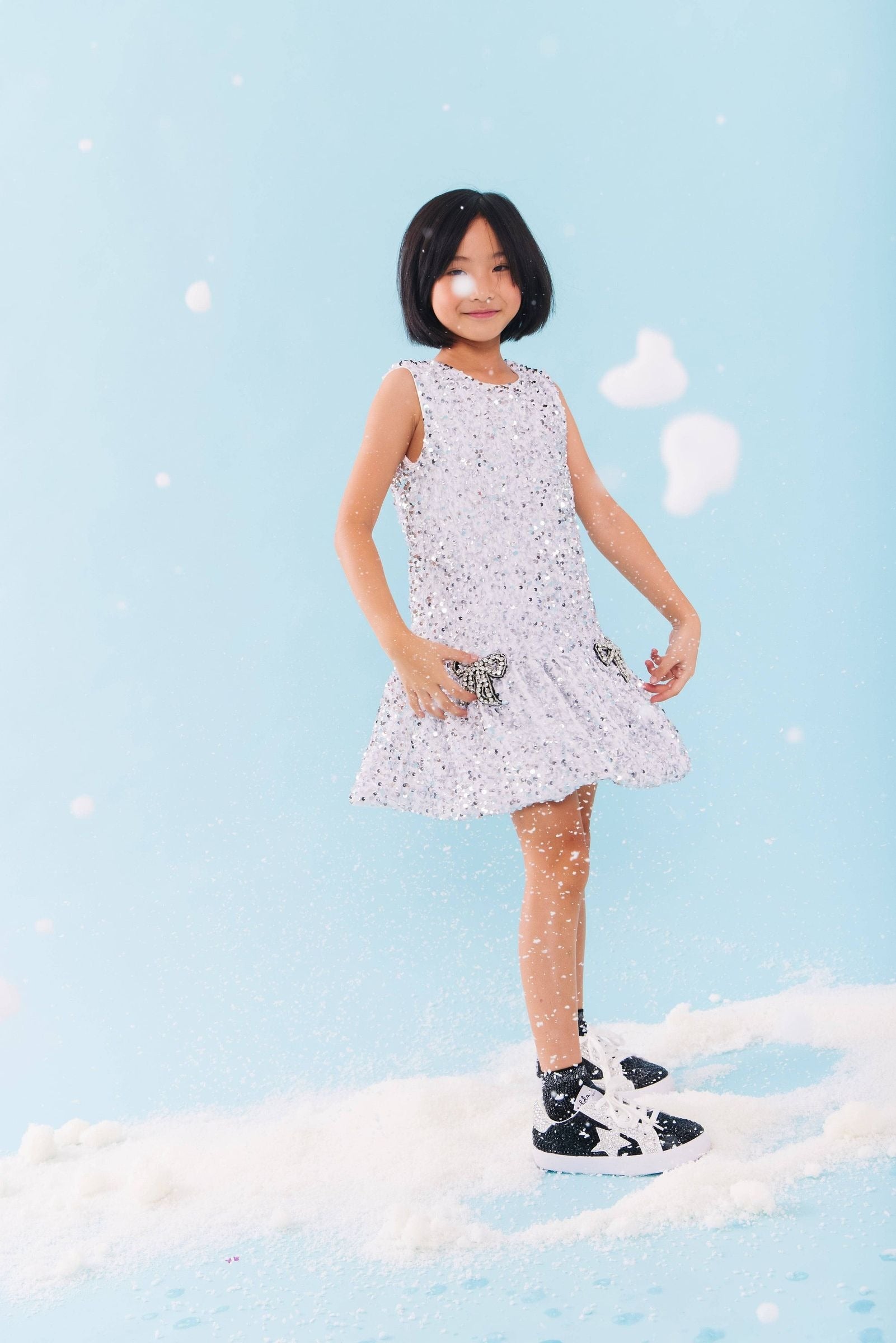 Shimmer Dress - Bow Party