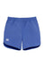Blue shorts with a logo on a white background