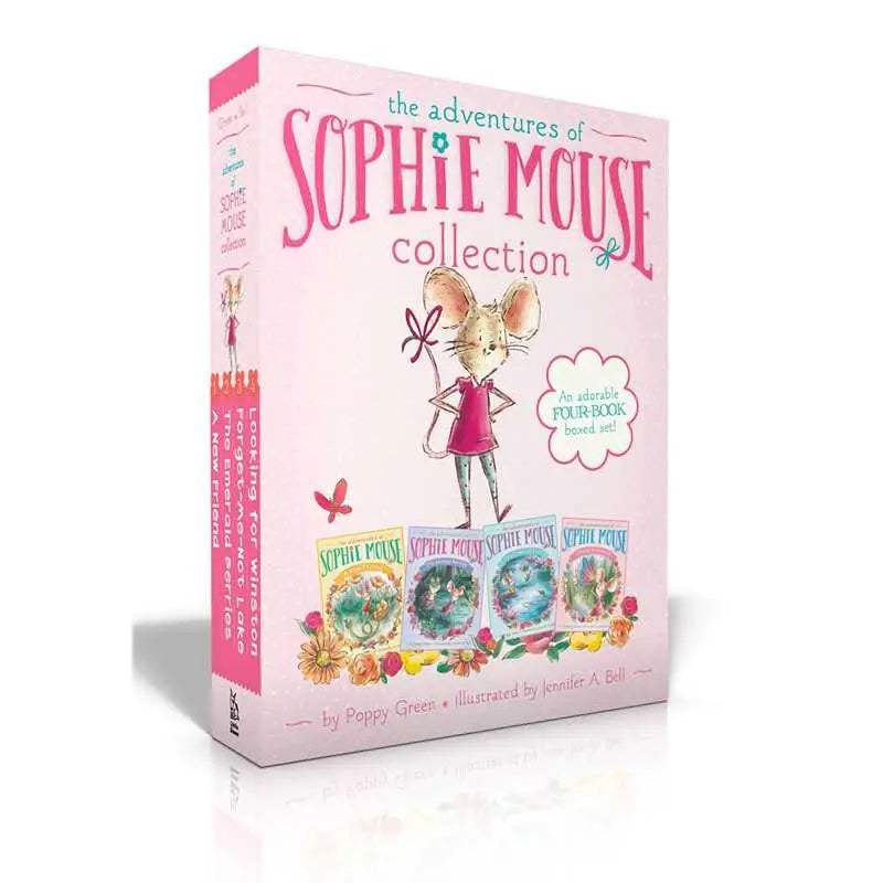 Collection of 'The Adventures of Sophie Mouse' books on a white background
