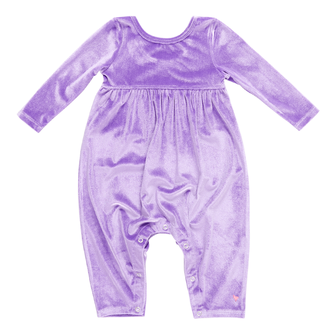 lavender velour long sleeve jumper