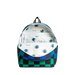 Inside view of a blue and green Stripe Kane Backpack