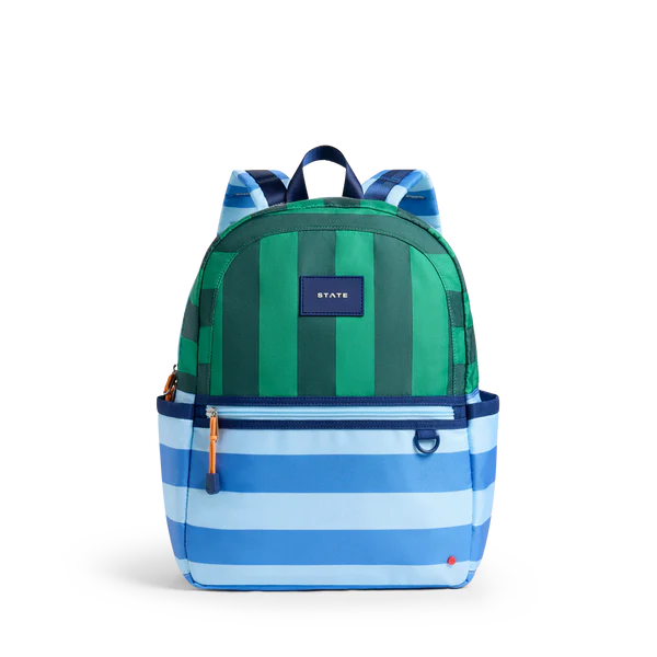 Blue and green Stripe Kane Backpack