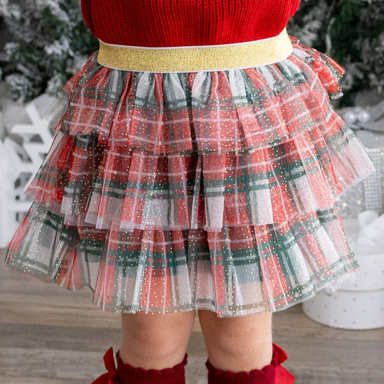 Tiered Tutu - Christmas Plaid