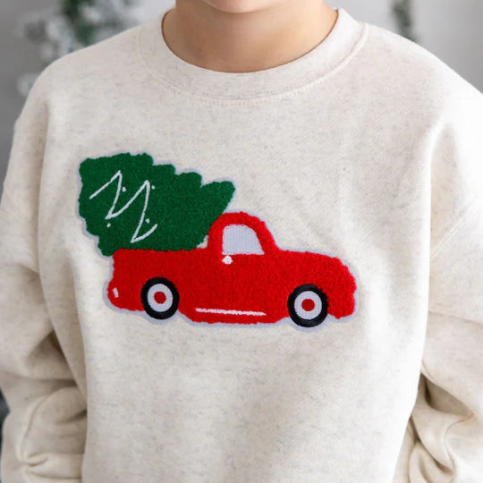 Sweatshirt - Christmas Tree Patch