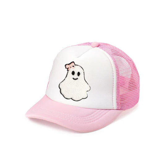 Trucker Hat - Coquette Ghost Patch Halloween