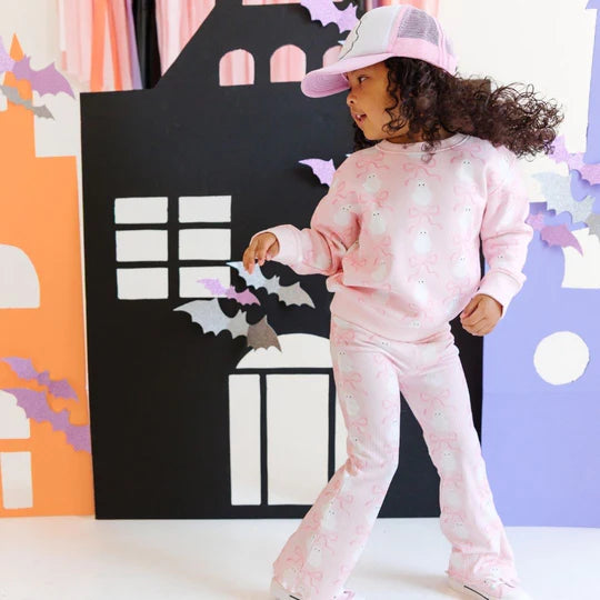 Flare Legging - Coquette Ghost Halloween