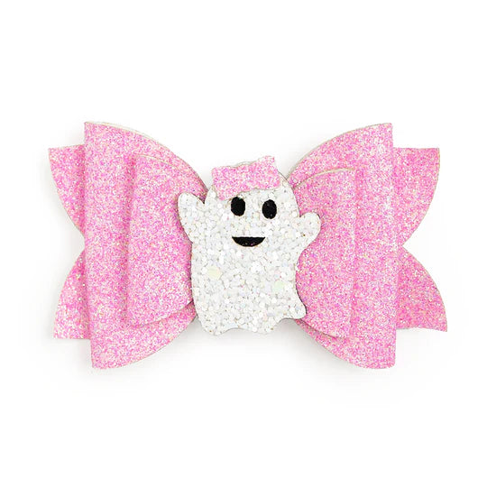 Bow Clip - Girly Ghost Halloween