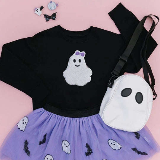 Sweatshirt - Girly Ghost Patch