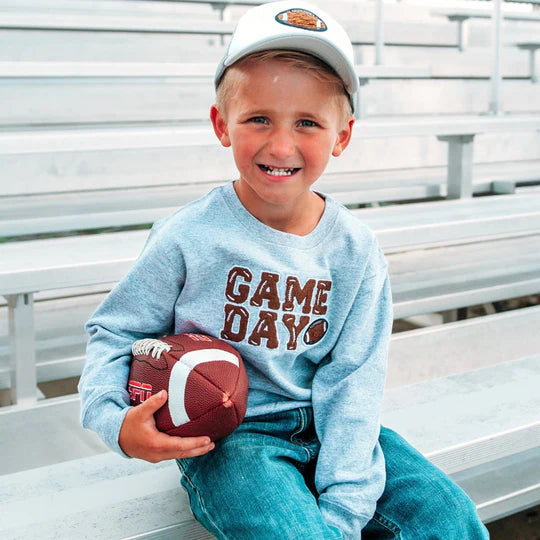 Sweatshirt - Grey Game Day Patch