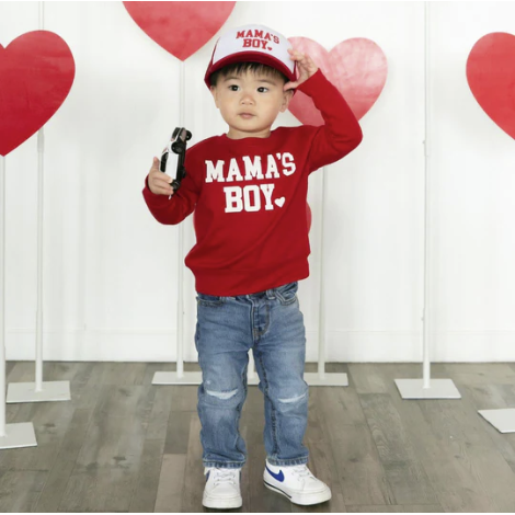 Sweatshirt - Mama's Boy Valentines