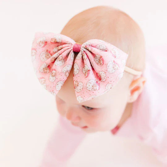 Headband - Retro Santa Tulle