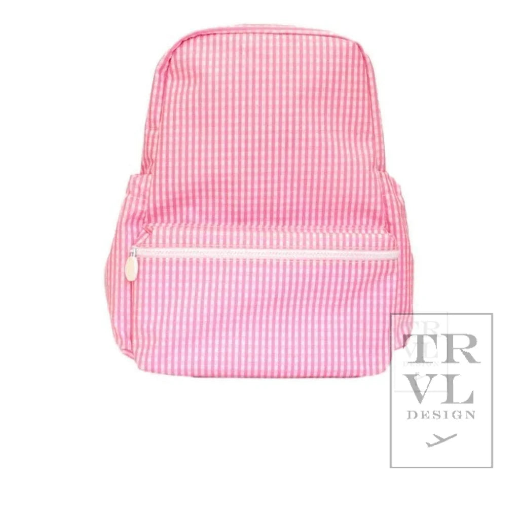 Backpack - Gingham Pink