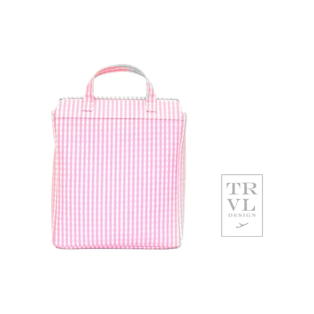 Take Away Lunch Bag - Gingham Pink