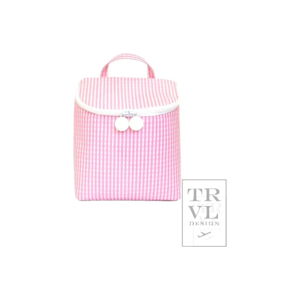 Take Away Lunch Bag - Gingham Pink
