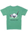 Green t-shirt with a golf graphic and 'Properly Tied' text on a white background