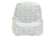 Backpack with tennis pattern on a white background