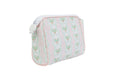 Small pouch with tennis pattern on a white background