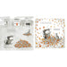 Two children's books with autumn-themed illustrations on a white background