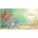 Illustration of a mouse near a large strawberry with a ladder, set in a whimsical forest.