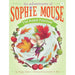 Book cover of 'The Adventures of Sophie Mouse: The Maple Festival' with a mouse surrounded by autumn leaves and fruits.