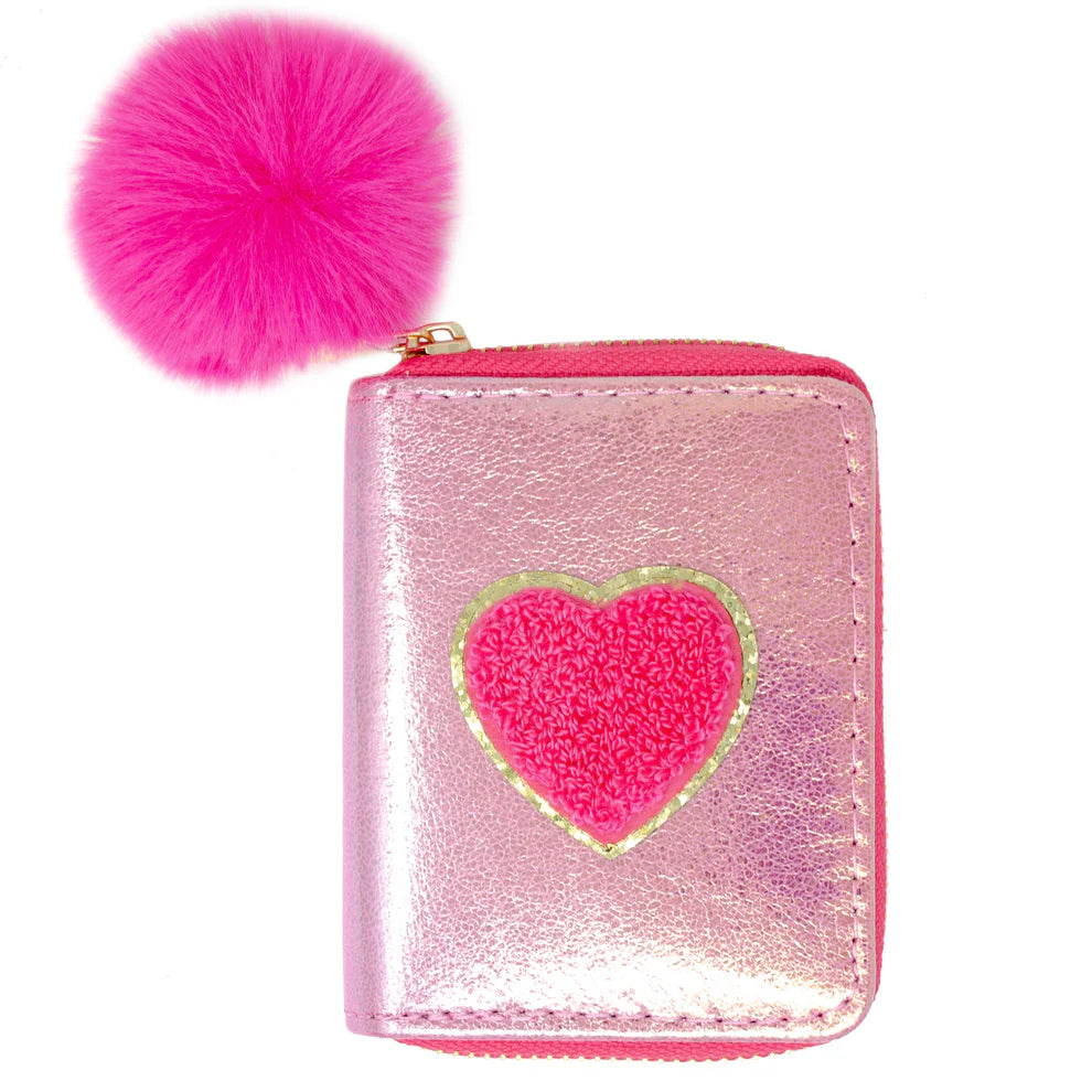 Wallet - Shiny Hot Pink Heart