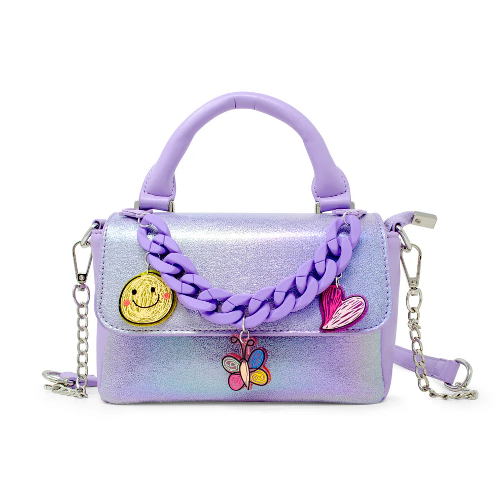 Purse - Shiny Purple Jumbo Chain