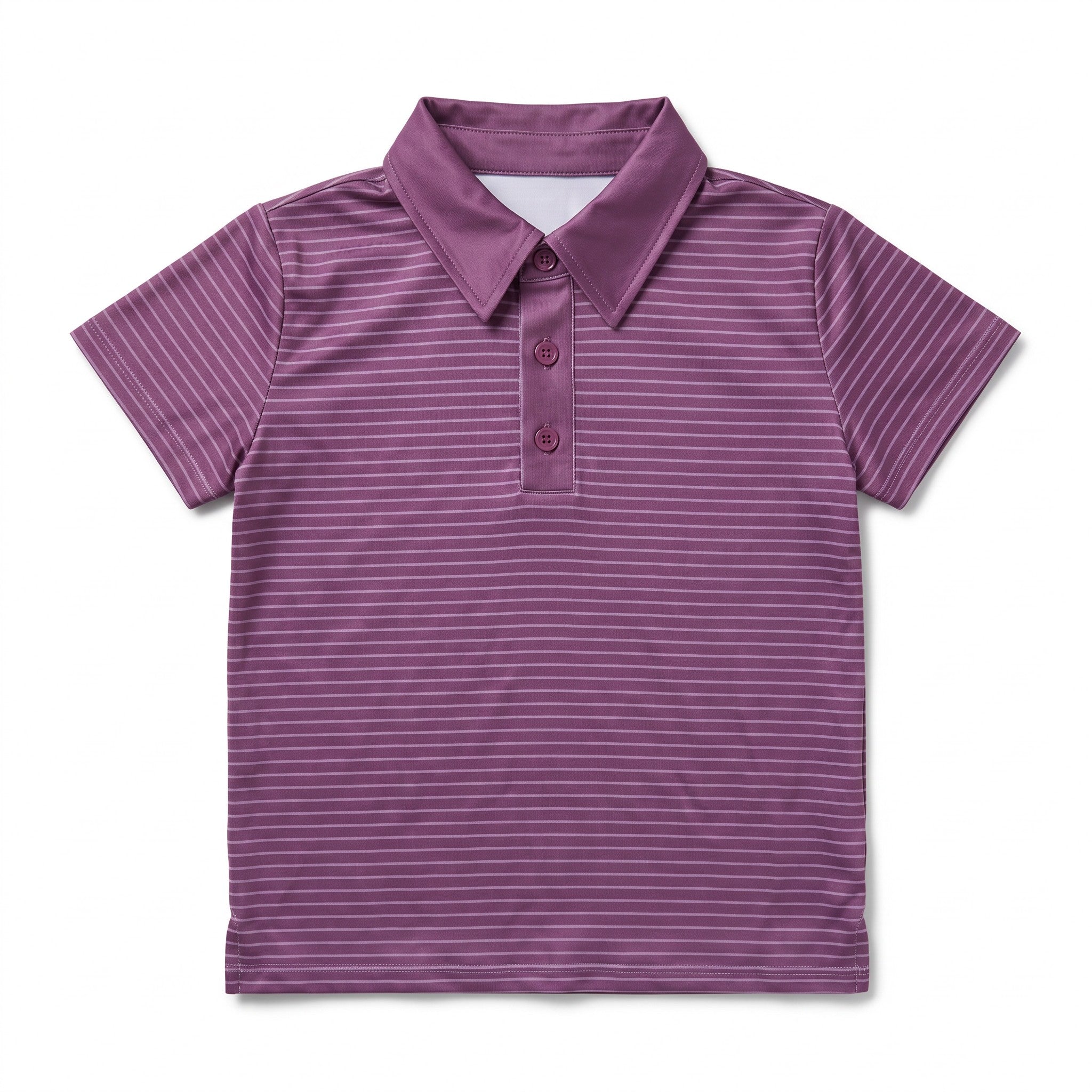 Trey Polo - Plum Stripe