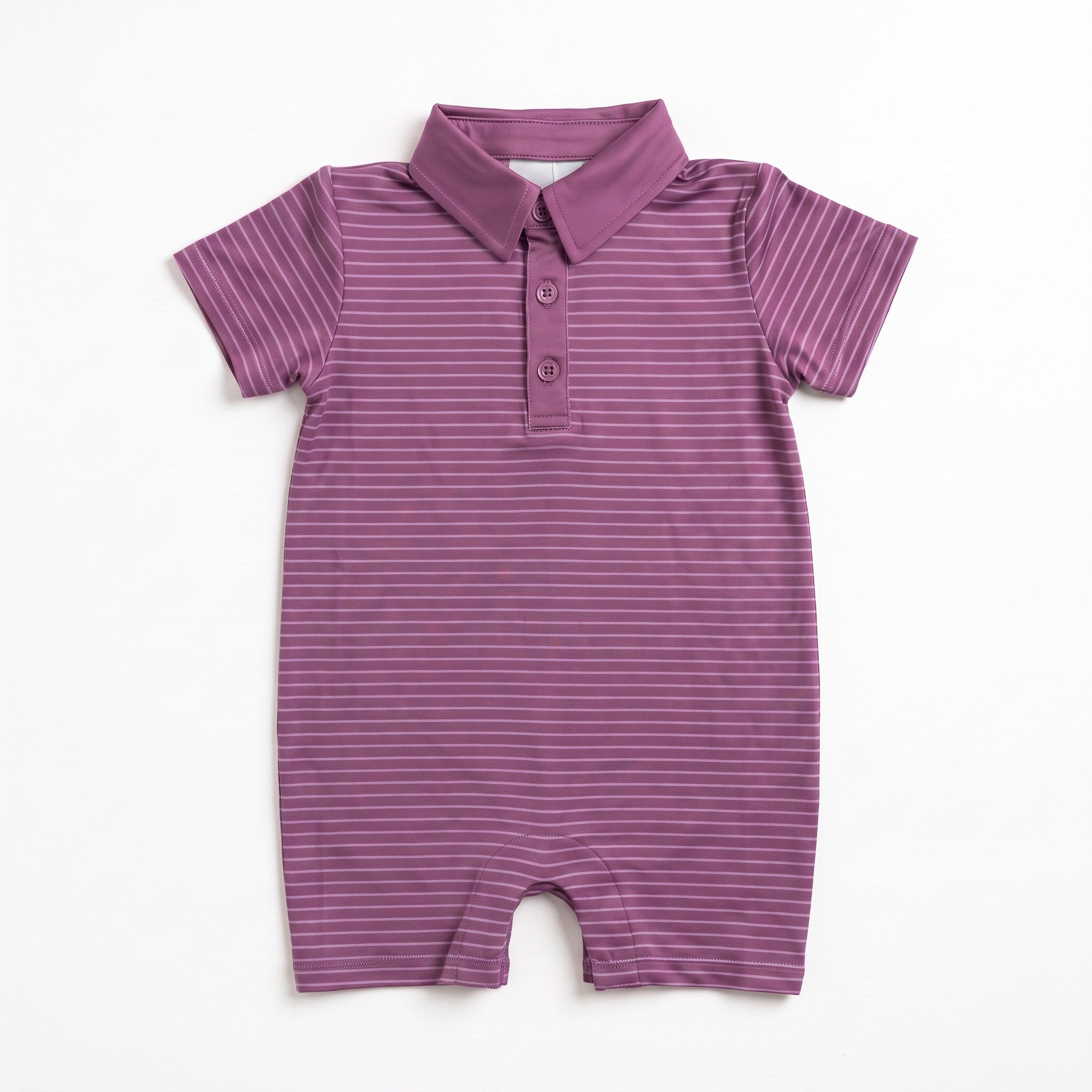 Tripp Romper - Plum Stripe