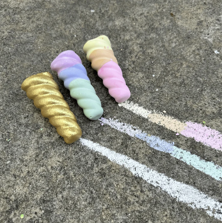 Rainbow Unicorn Horns Chalk