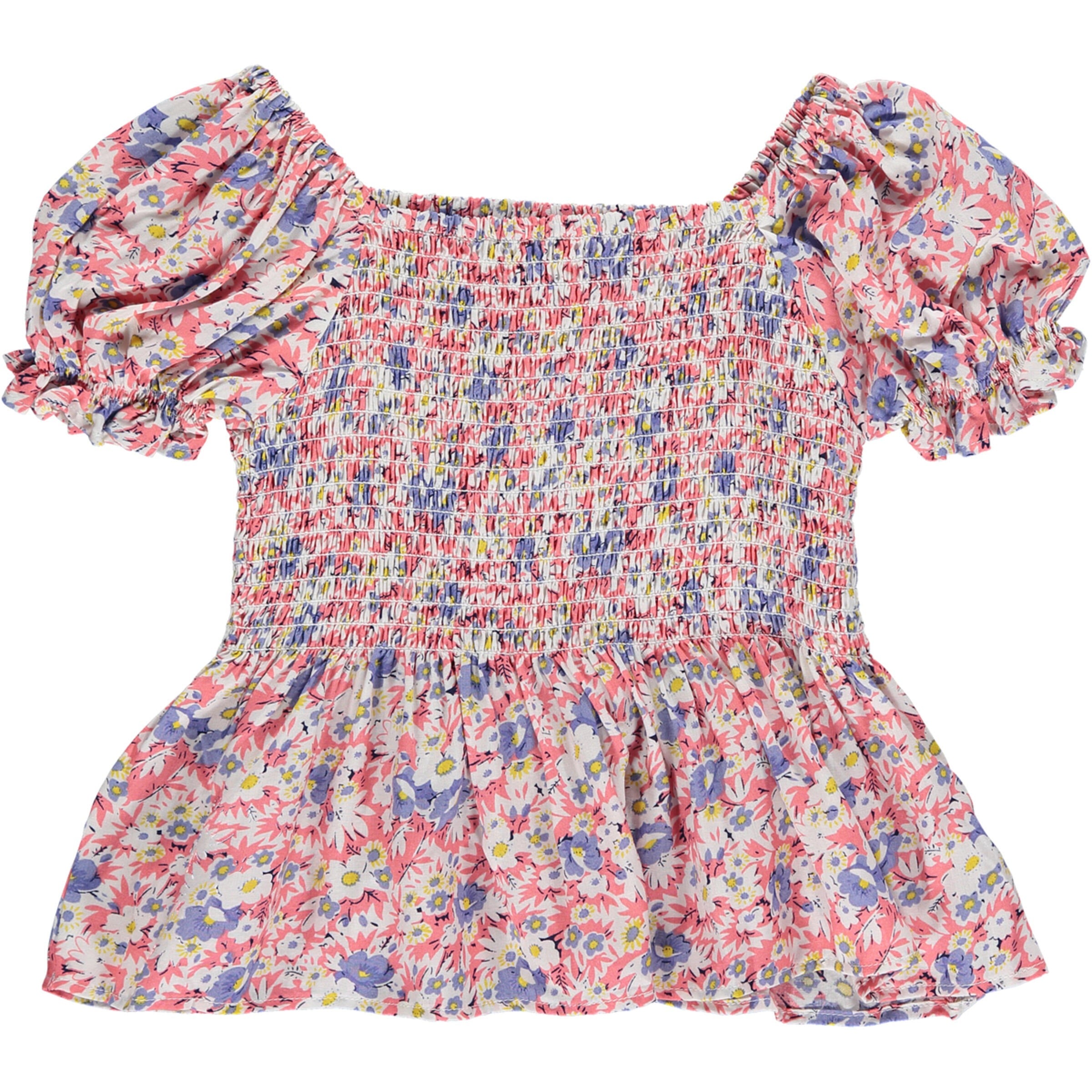 Eleanor Blouse - Pink Floral