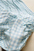 Close-up of blue and white checkered fabric