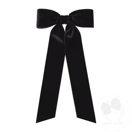 Medium Velvet Bows with Tails