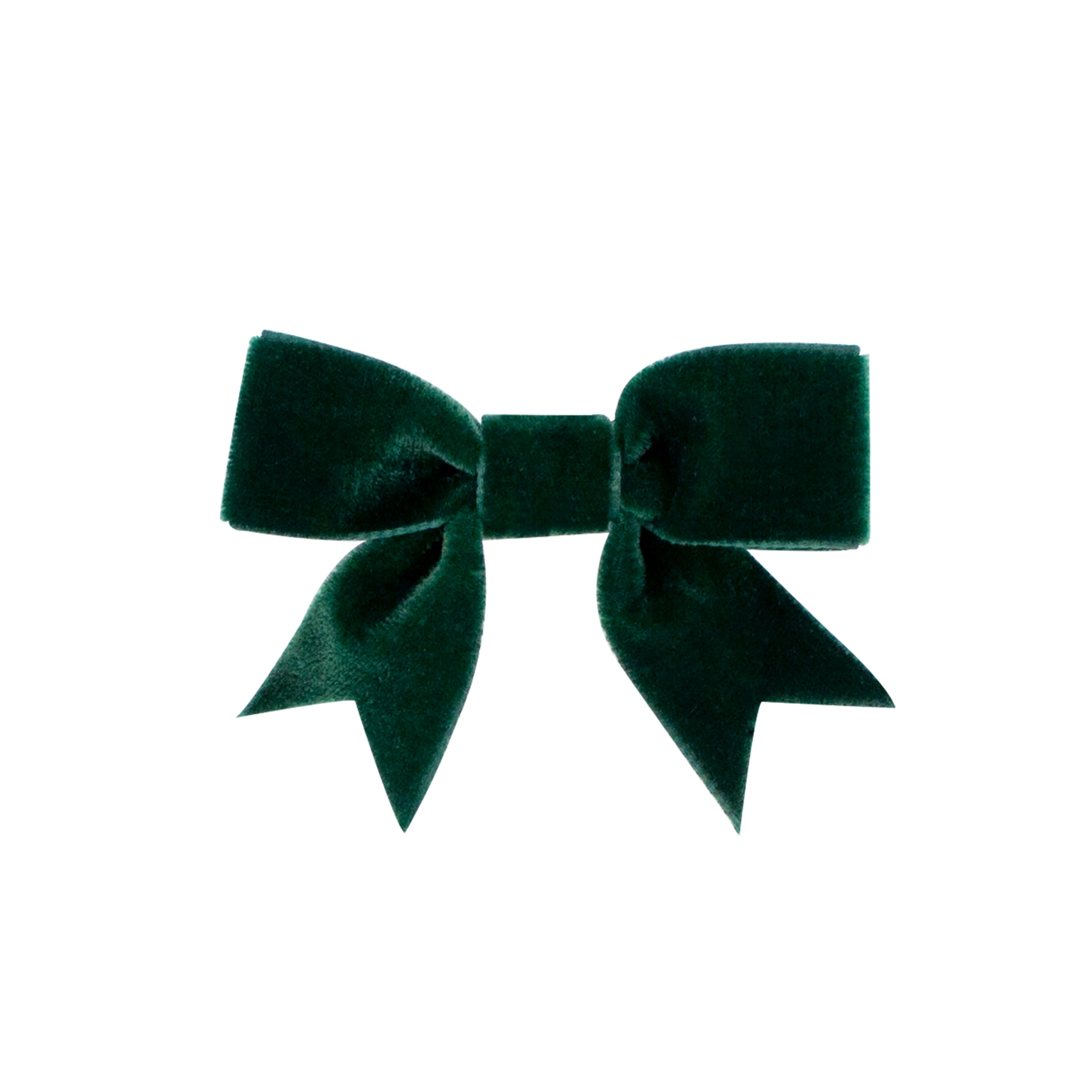 Bow - Forest Green Mini Velvet Bowtie