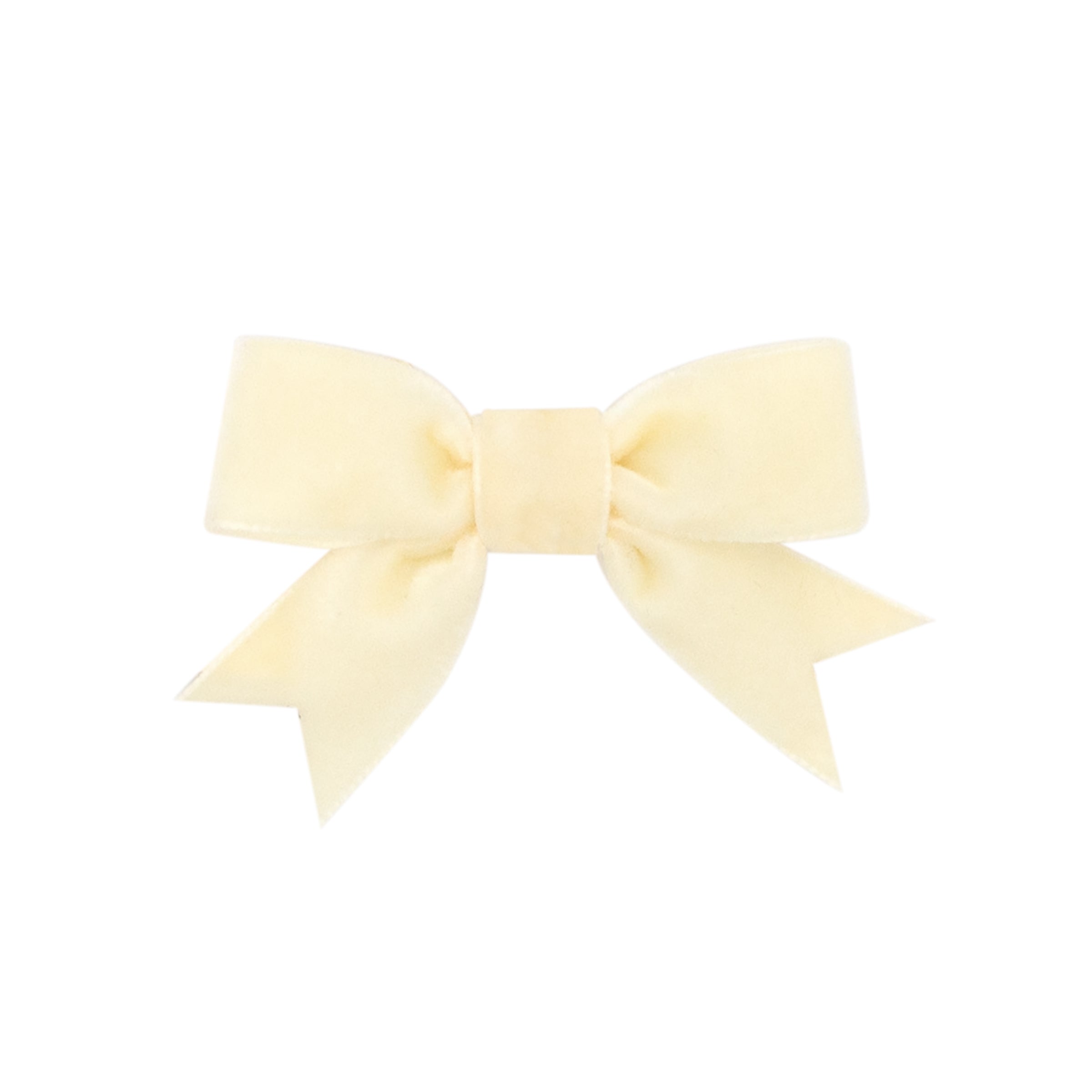 Bow - Ivory Mini Velvet Bowtie