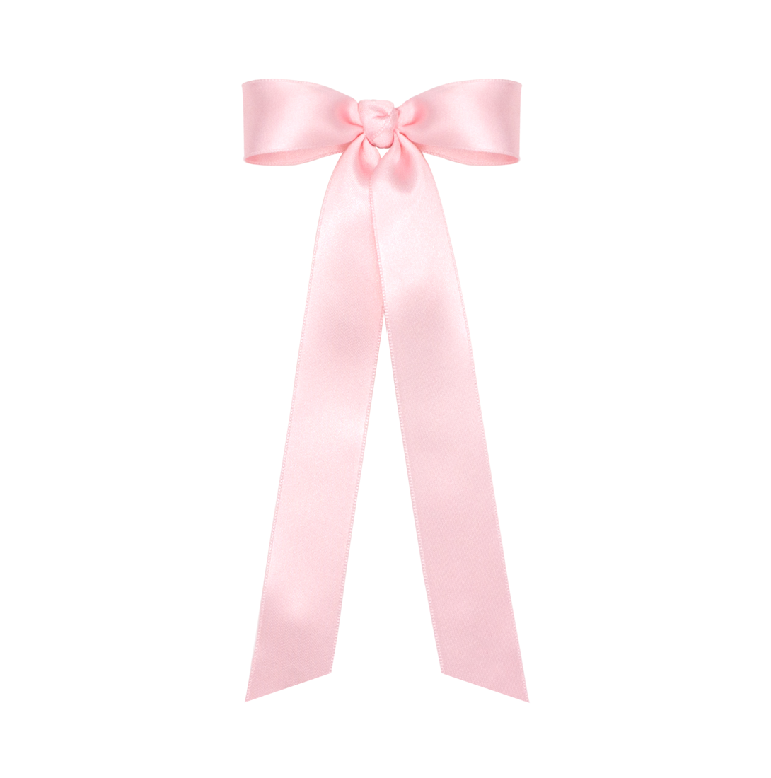 Mini French Satin Bow - Light Pink