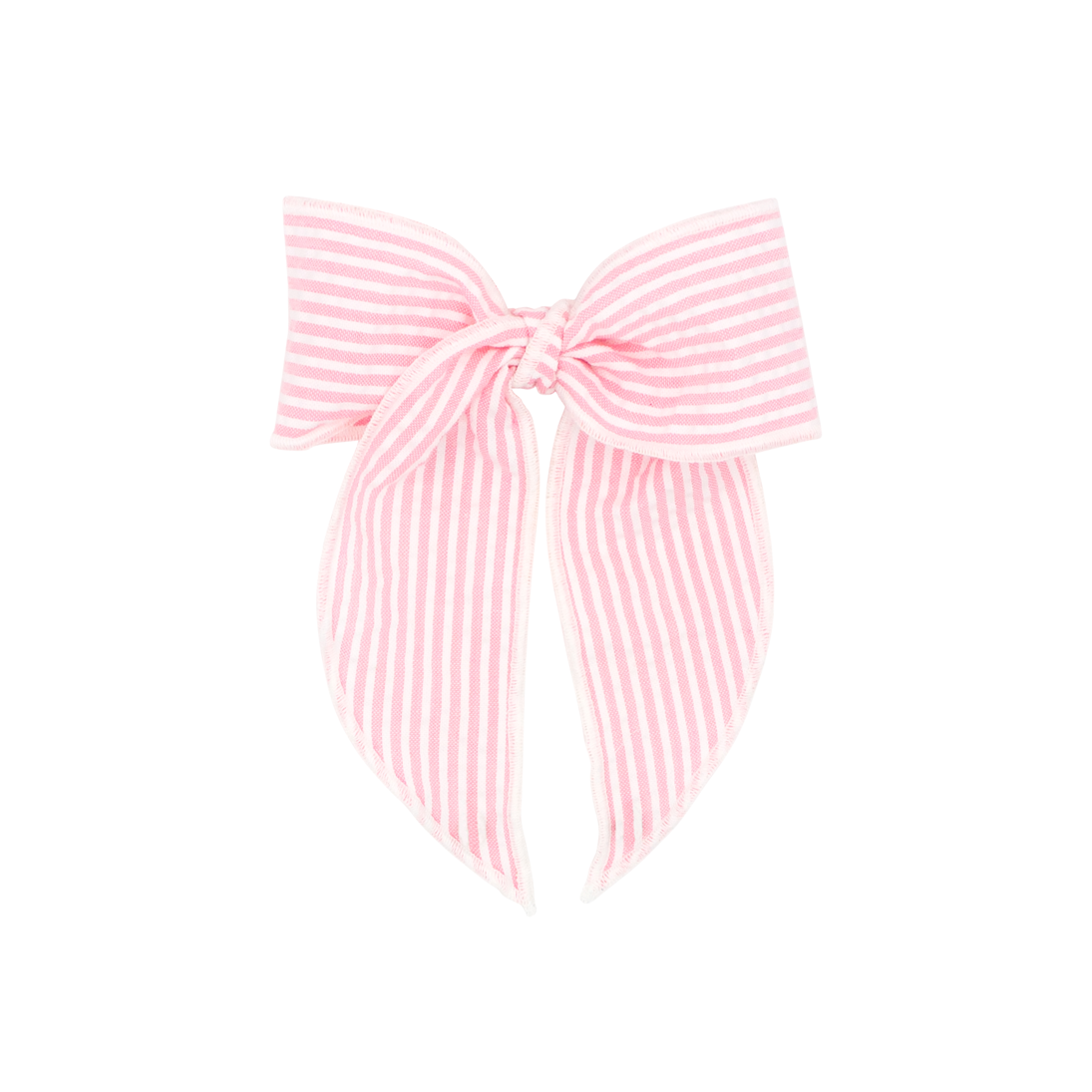 Seersucker Bow - Pink