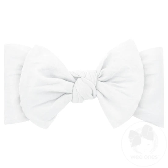 Nylon Baby Headband - White