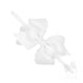White  bow headband on a white background