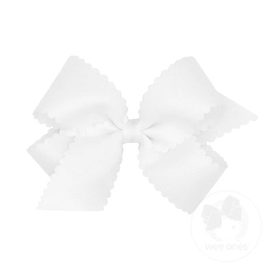 White hair bows on a white background