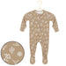 Western patterned zipper footie