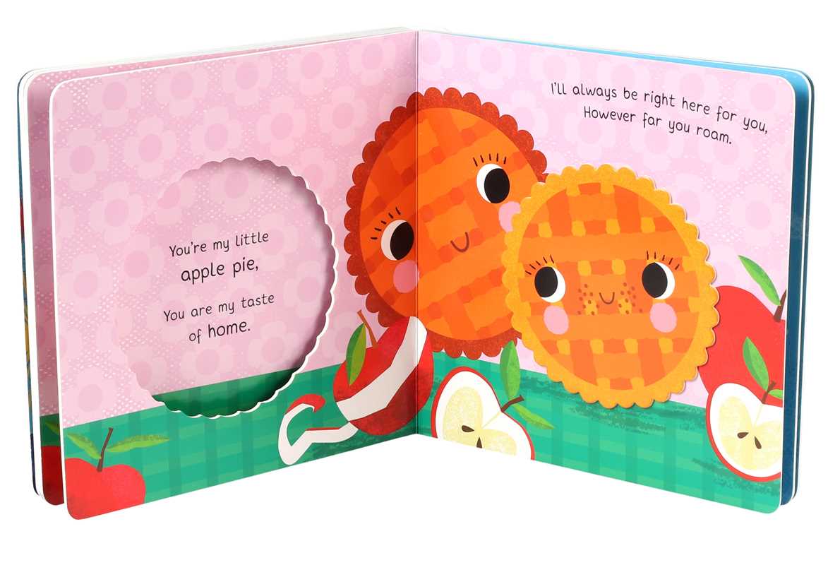 Children's book with two orange characters and a pink background