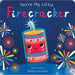 Book cover of 'You're My Little Firecracker' with a colorful firecracker design on a blue background.
