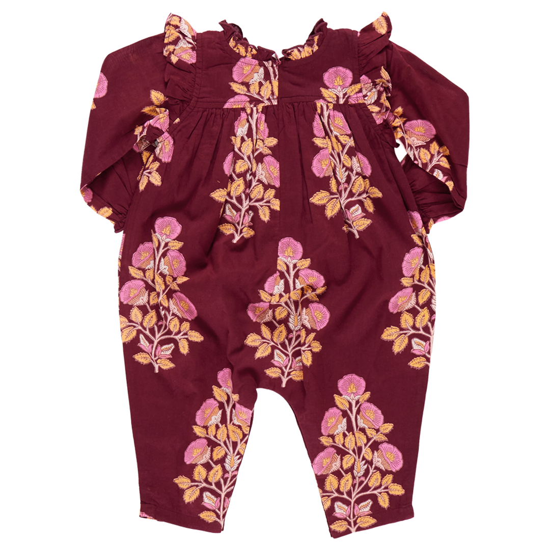 Kalani Jumper - Burgundy Bouquet Floral