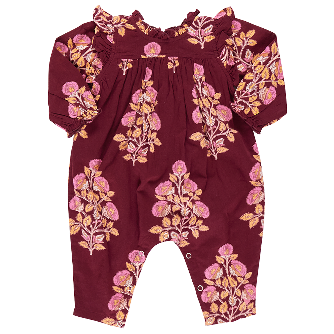 Kalani Jumper - Burgundy Bouquet Floral