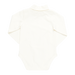 back of long sleeve white turtleneck onesie