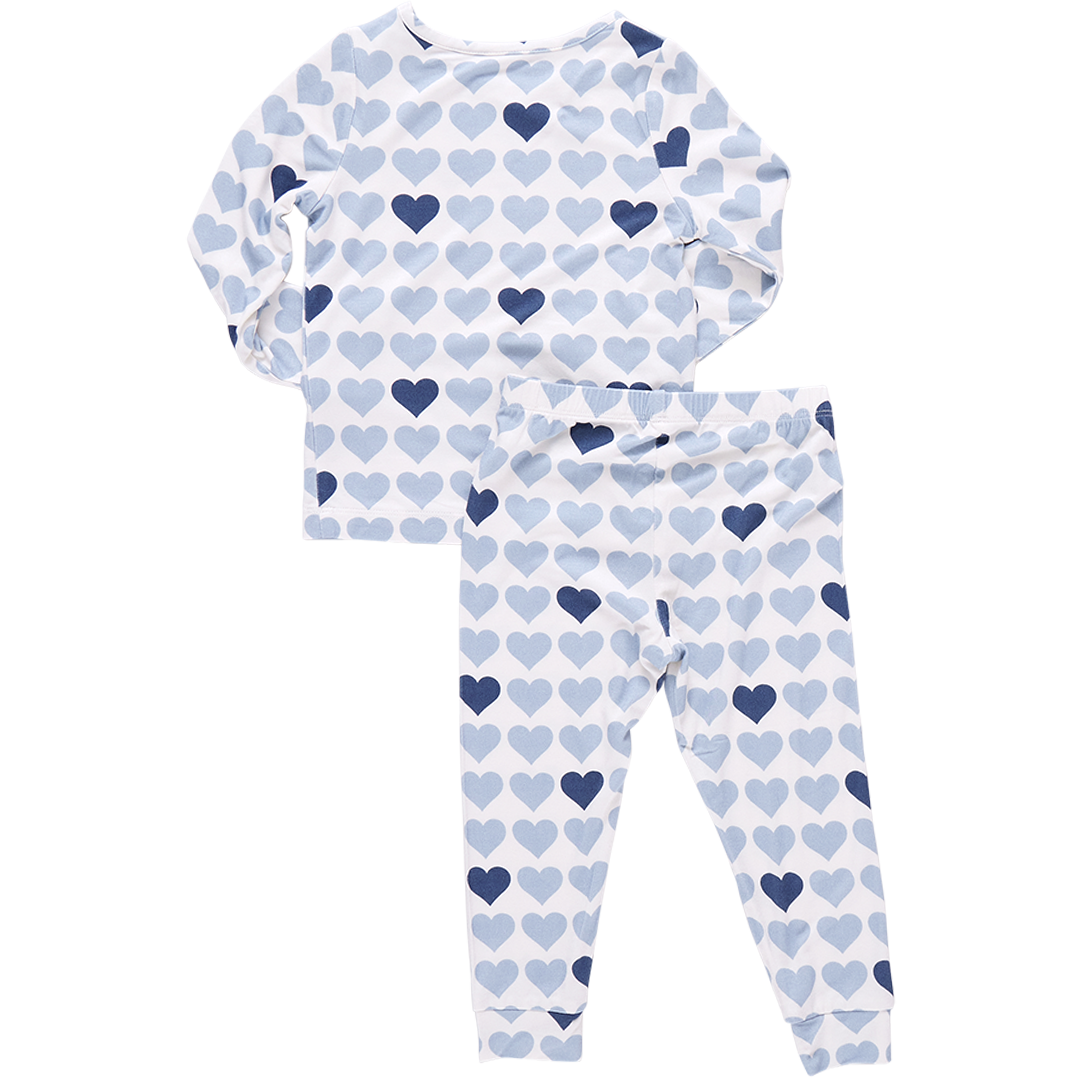 Loungewear Set - Blue Hearts